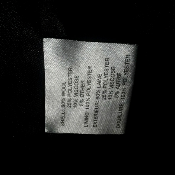 Womans Size 10 Elegant Black Coat 》 - Picture 3 of 6